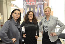 Foto: Sandra Frauenberger, Frauenstadträtin, Martina Ludwig-Faymann, Vorsitzende des Vereins Wiener Frauenhäuser, Andrea Brem, Geschäftsführerin des Vereins der Wiener Frauenhäuser